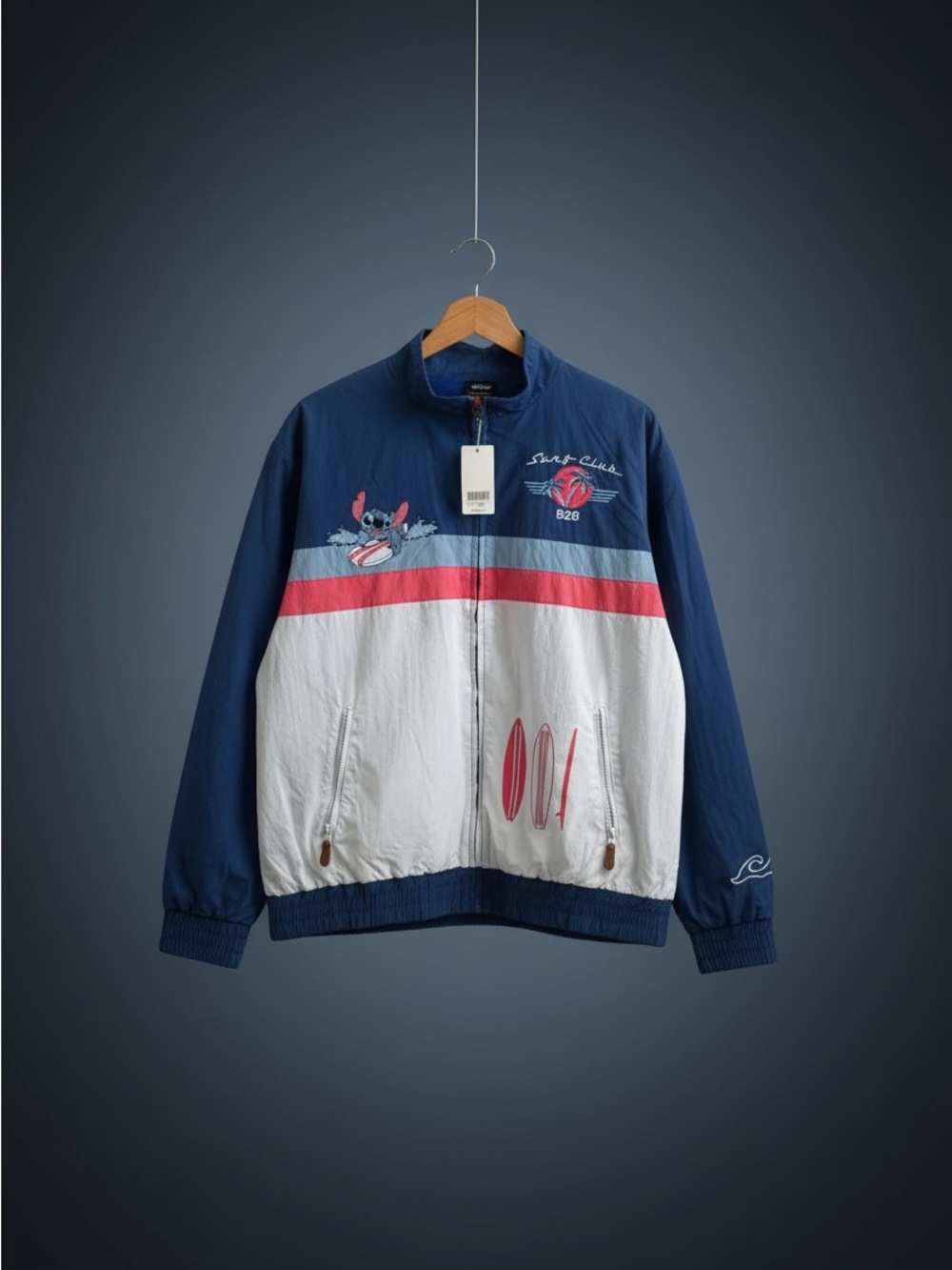 Disney Lilo & Stitch Surf Club Windbreaker BoxLunch Exclusive NWT